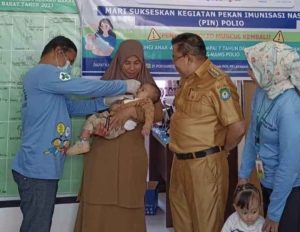 Pemcat Rumbia Tengah Gelar PIN Polio di Tiga Titik