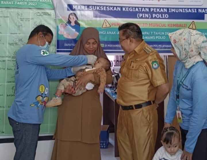 Pemcat Rumbia Tengah Gelar PIN Polio di Tiga Titik