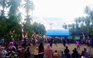 Sambut HUT RI Ke - 79, Desa Baku-Baku Pertandingan Bola Voli dan Lomba Hias Antar Dusun