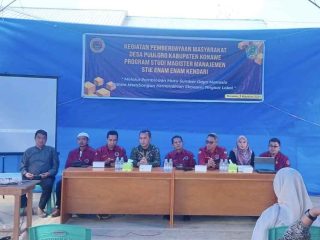 Dukung Pengembangan BUM Des, Program Studi MM STIE-66 Kendari Beri Pelatihan Desa Puuloro