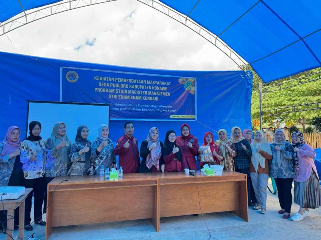 Dukung Pengembangan BUM Des, Program Studi MM STIE-66 Kendari Beri Pelatihan Desa Puuloro