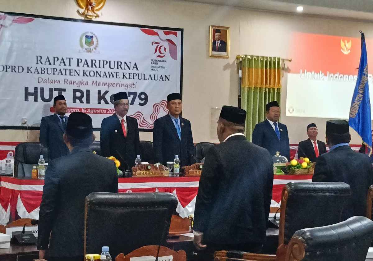 DPRD Konkep Paripurnakan Dirgahayu Indonesia ke-79, Bupati Amrullah Paparkan Capaiannya