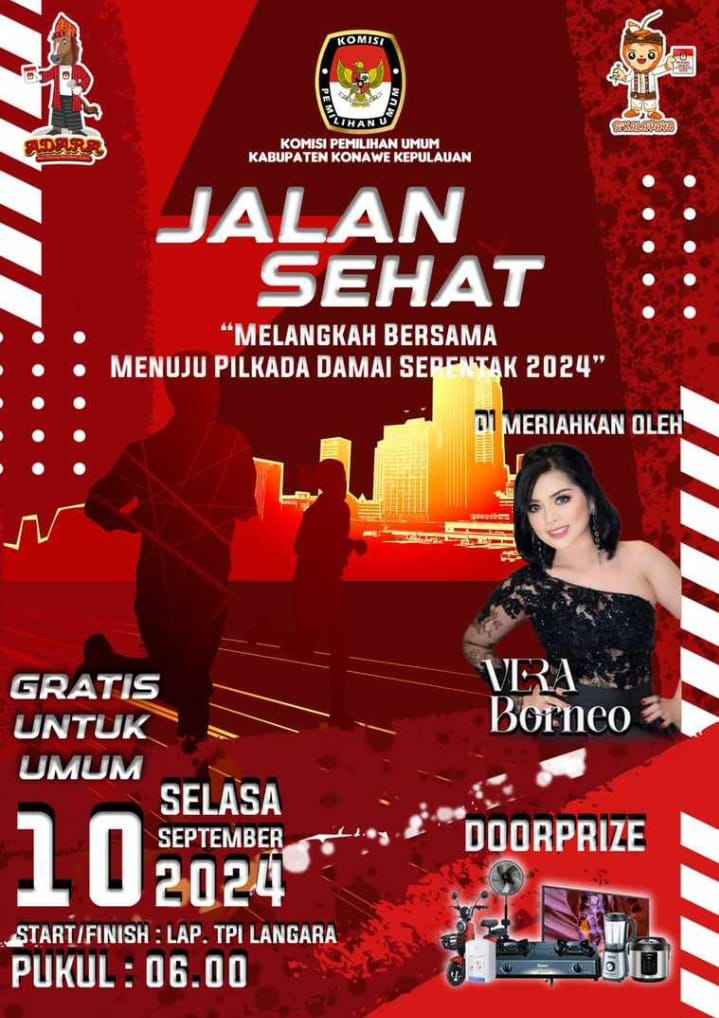 Undang Artis Ibu Kota, KPU Konkep Giat Jalan Sehat