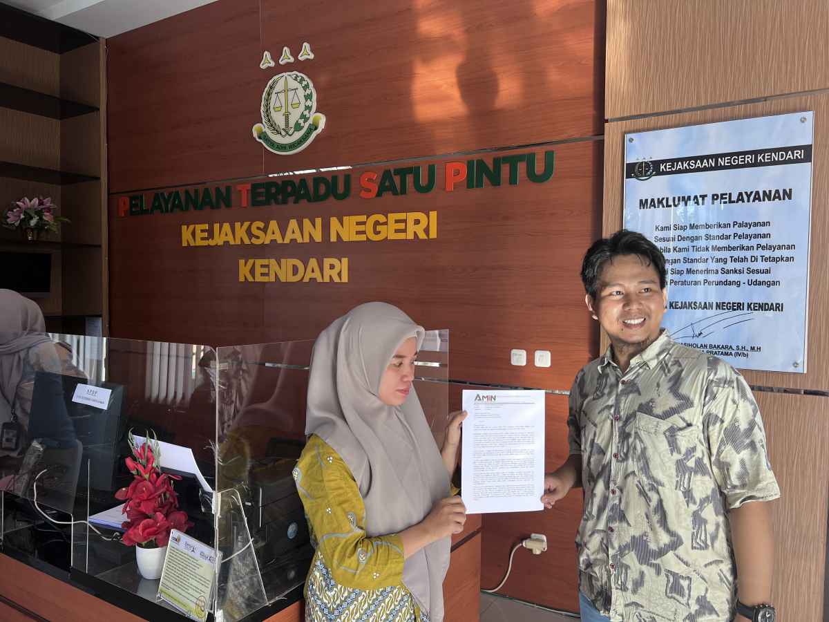 Perumda Pasar di Laporkan ke Kejari Kendari, AMIN: Diduga Oknum Pejabat Pemkot Ikut Menikmati