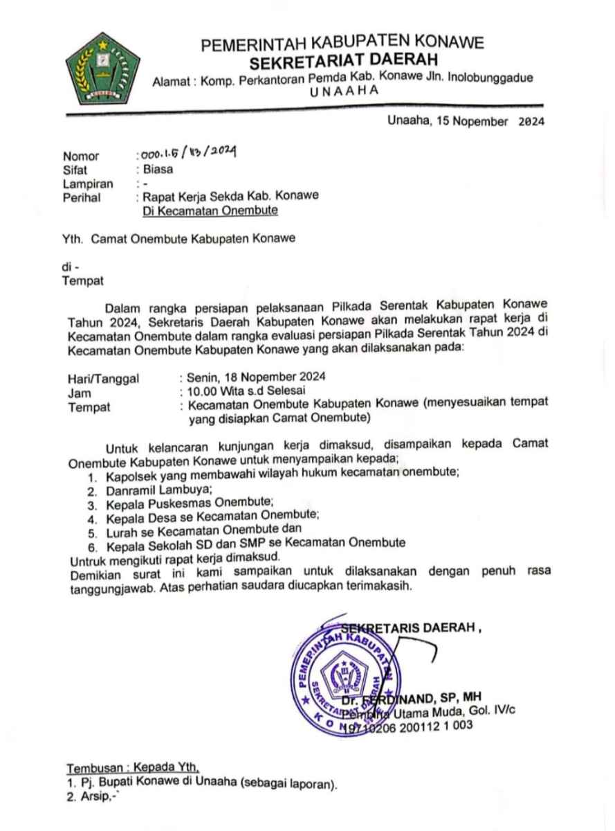 Ketua KNPI Konawe Ingatkan Pejabat Pemda Tak Lakukan Cawe-cawe