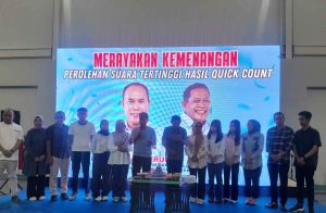 ASR-Hugua Deklarasi Kemenangan Usai Unggul Quick Count Pilgub Sultra
