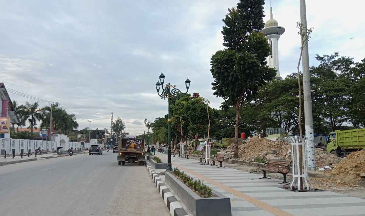 Lima Hari Lagi Pj Walikota Kendari Janji Akan Resmikan Pedistrian Eks MTQ