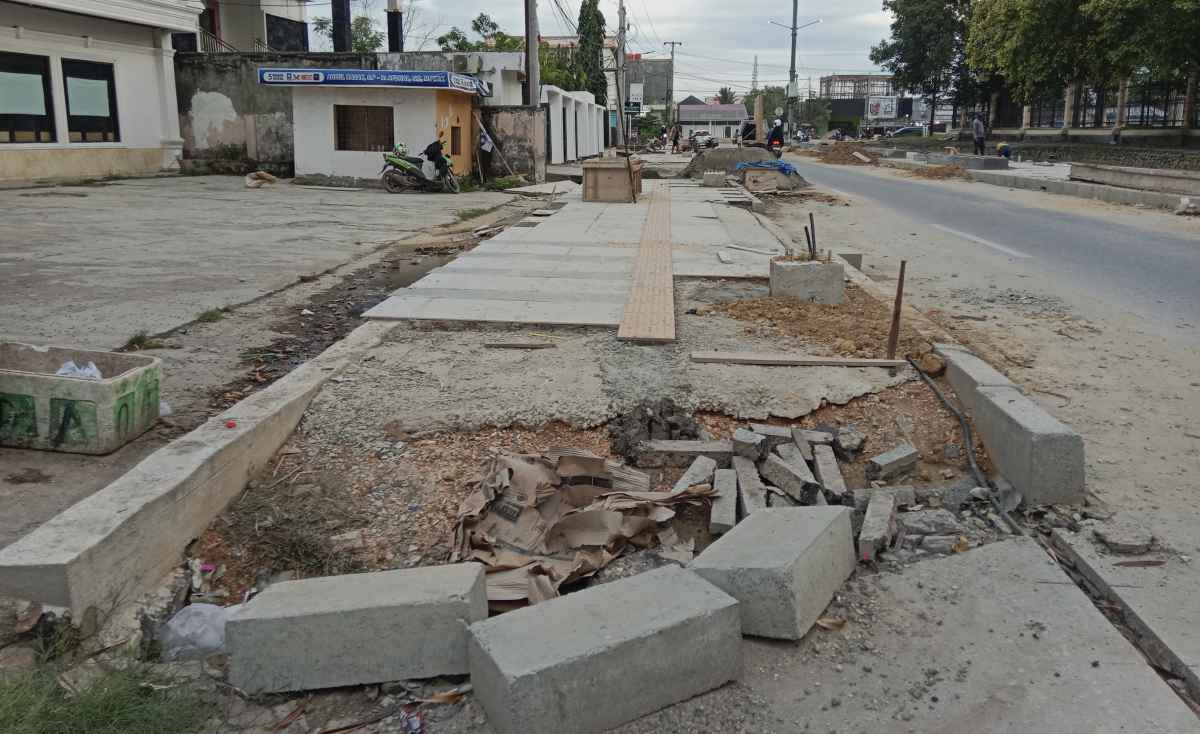Lima Hari Lagi Pj Walikota Kendari Janji Akan Resmikan Pedistrian Eks MTQ