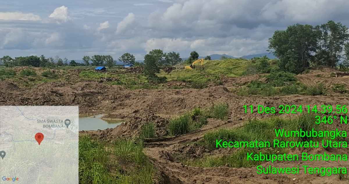 LINK Sultra Minta Polda Tertibkan Tambang Emas Illegal di Eks PT PLN di Bombana
