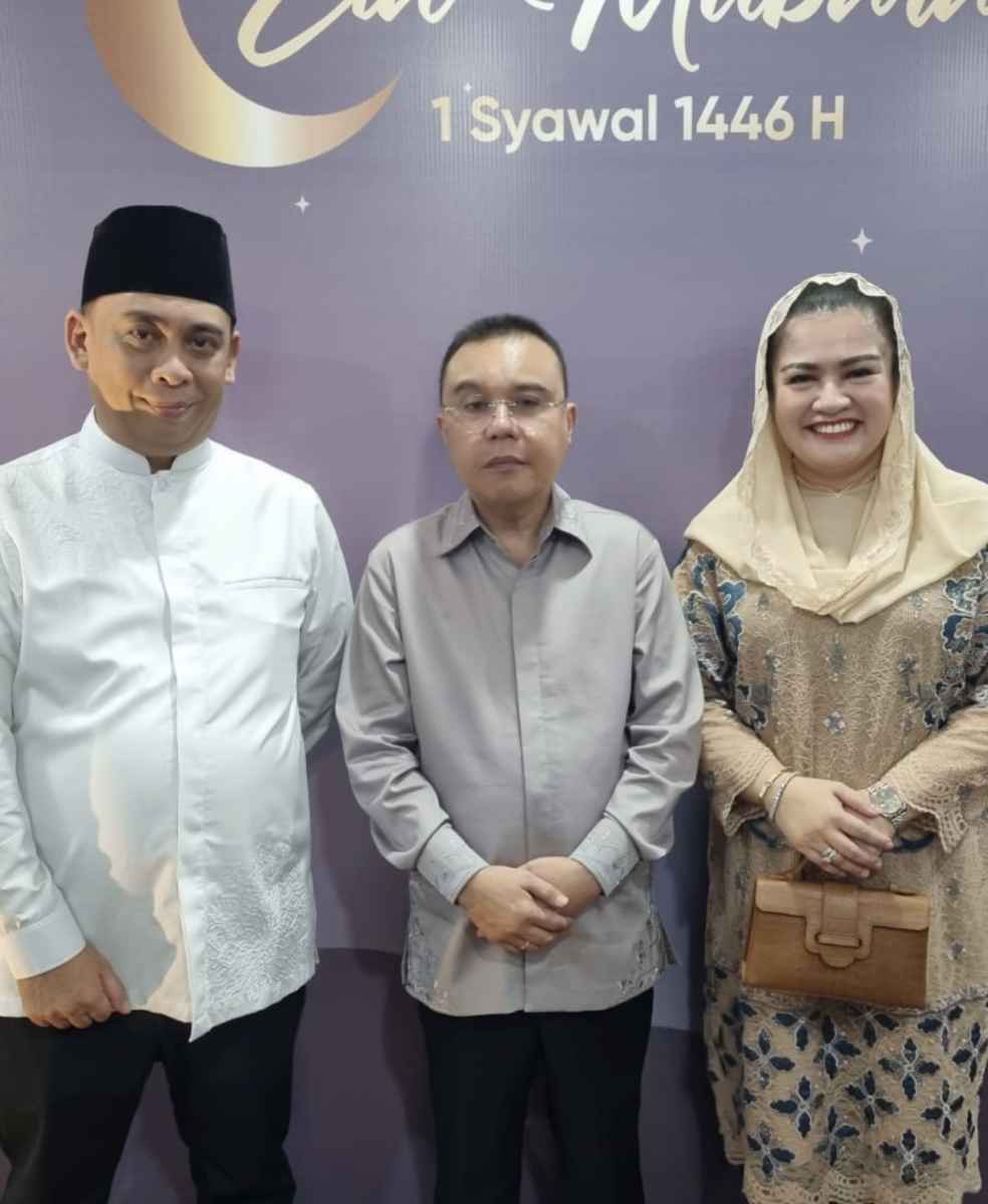 Keakraban Ketua Harian Gerindra dan Gubernur Sultra di Acara Open House