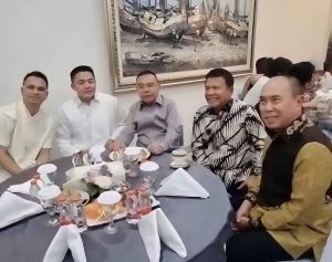 Keakraban Ketua Harian Gerindra dan Gubernur Sultra di Acara Open House