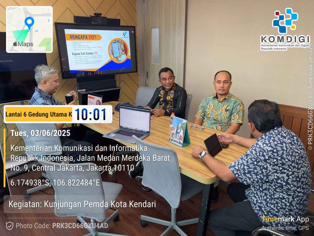 Perkuat Kordinasi dan Singkronisasi, Kadis Kominfo Kendari Berkunjung ke Komdigi dan IPB