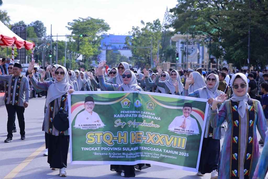 0a01803a-3f3e-4b27-8c46-e650ee0a7264 STQH Sultra ke-28 Dimulai, Pemkab Bombana Usung Misi Dakwah dan Pembinaan Generasi Qur’ani