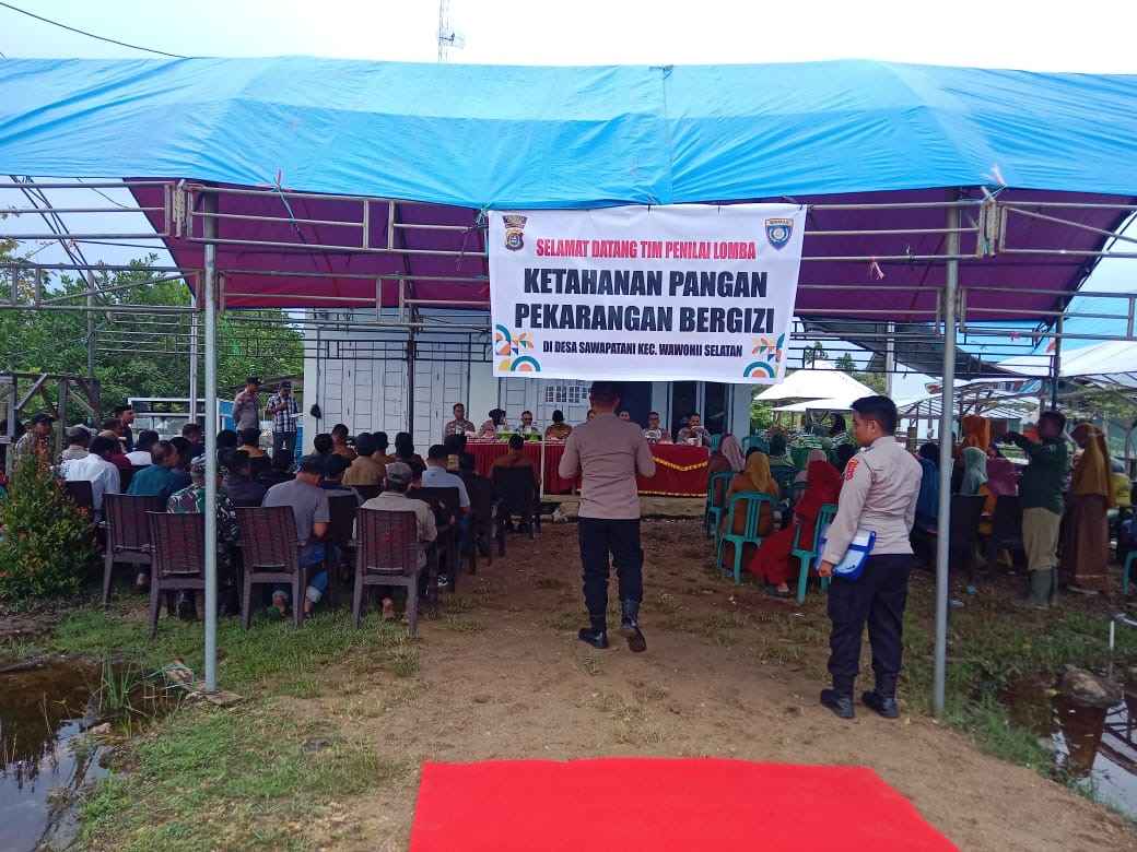 Moment HUT Bhayangkara ke 79, Desa Sawapatani Juara Lomba Ketahanan Pangan Tingkat Kabupaten