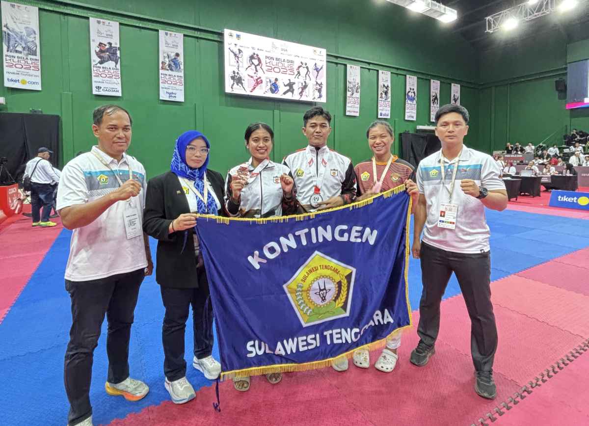 Boyong Dua Medali di Laga Perdana, Atlet Taekwondo Sultra jadi Pembakar Semangat Cabor Lainnya