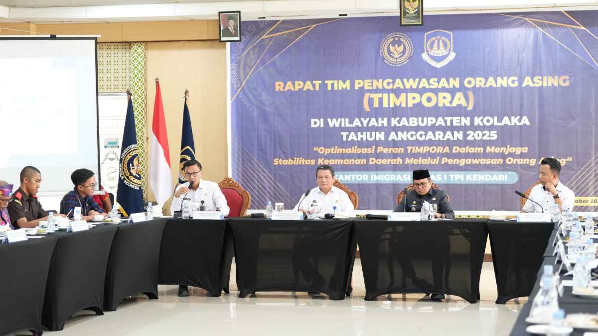 Rapat Timpora di Kolaka, Imigrasi Kendari: Optimalkan Sinergi dalam Menjaga Stabilitas Keamanan Daerah