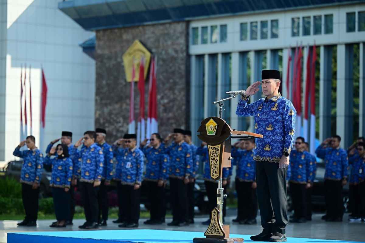 Pimpin Upacara HKN, Gubernur Dorong Disiplin ASN dan Percepatan Serapan APBD