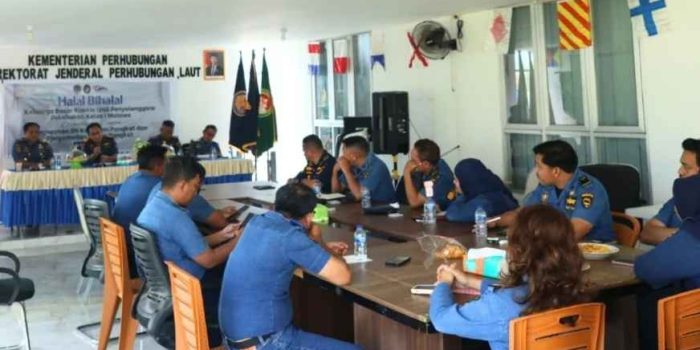 Rapat Bulanan dan Halal Bihalal UPP Molawe, Pelayanan Kepelabuhanan Jadi Prioritas