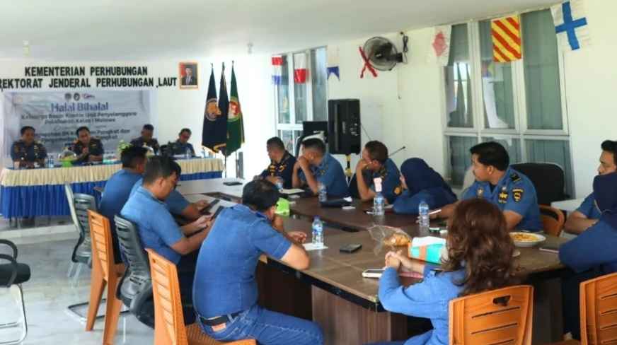 Rapat Bulanan dan Halal Bihalal UPP Molawe, Pelayanan Kepelabuhanan Jadi Prioritas