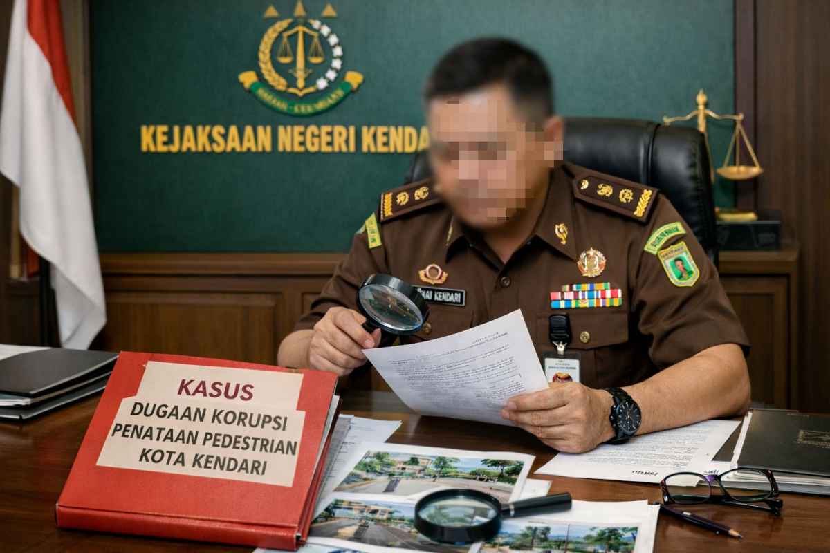Tancap Gas, Kejari Dalami Dugaan Korupsi Penataan Pedistrian Kota Kendari