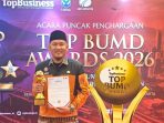 Pemkot Kendari dan BPR Bahteramas Raih Penghargaan di TOP BUMD Awards 2026