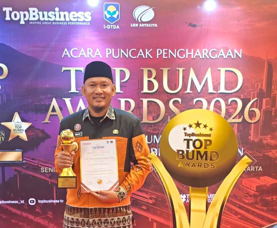 Pemkot Kendari dan BPR Bahteramas Raih Penghargaan di TOP BUMD Awards 2026