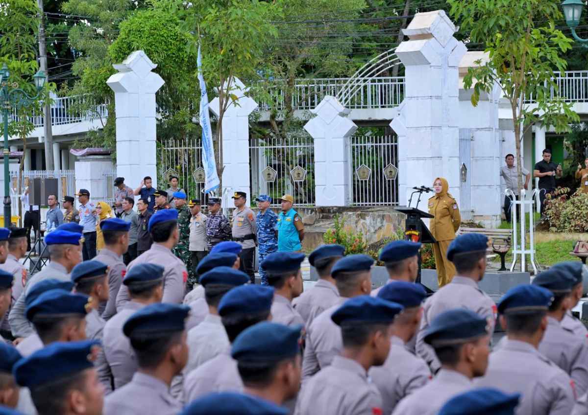 Pimpin Apel Apel Pengamanan UCLG ASPAC dan HUT ke-195 Kendari, Walikota Kendari: Harus Kompak