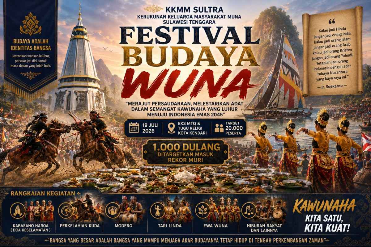 Ketua KKMM Sultra Diapresiasi atas Komitmen Merawat Warisan Leluhur Wuna