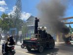 Laporan Dugaan Korupsi Bapenda Sultra Belum Ditindaklanjuti, Depan Kantor Kejari Kendari Dibakar Massa