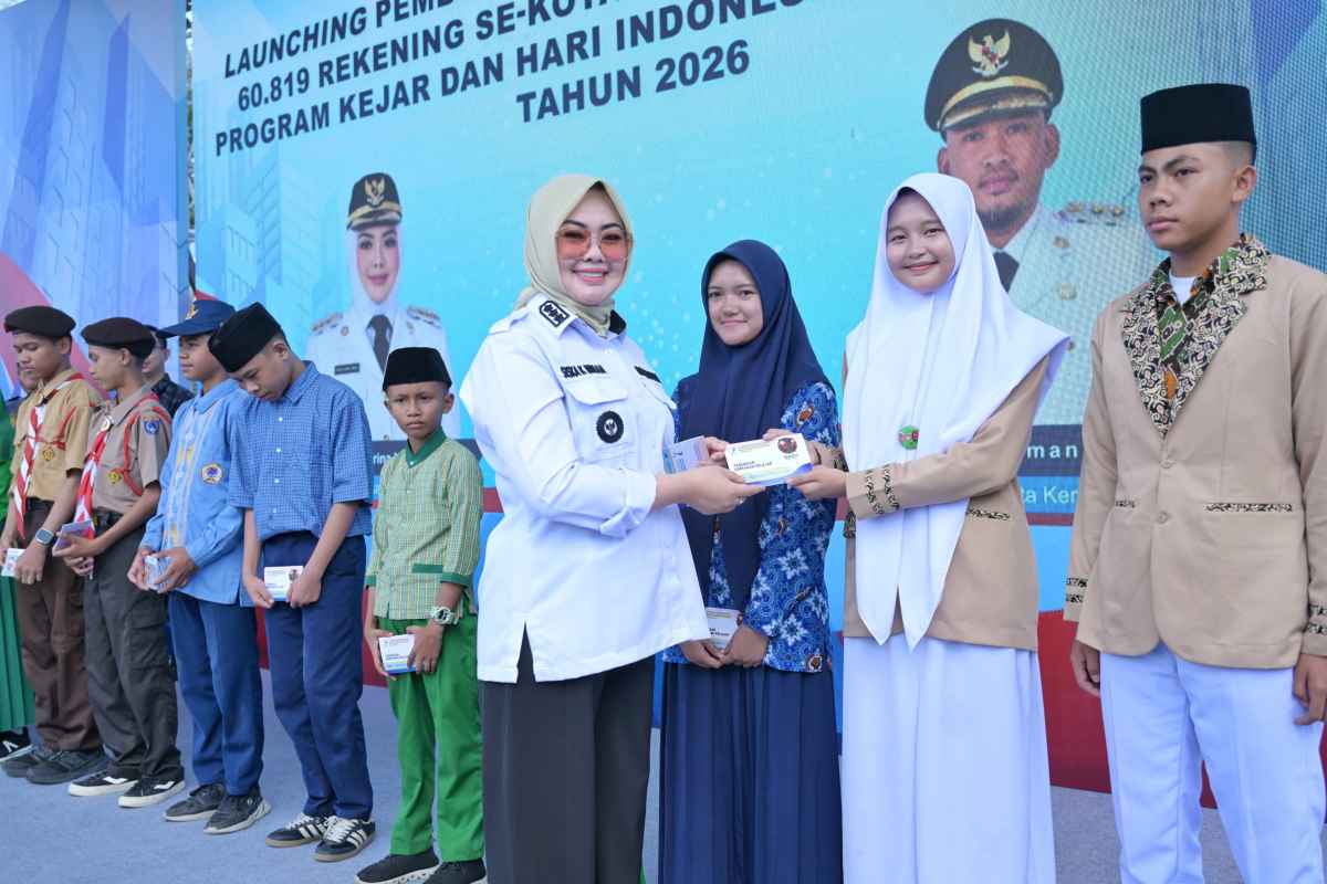 Perkuat Budaya Menabung Sejak Dini, Program KEJAR, Walikota Kendari Buka 60.819 Rekening SimPel