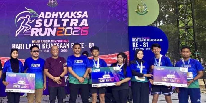 Bupati Wakatobi Sumbang Satu Paket Umrah untuk Peserta Adhyaksa Sultra RUN