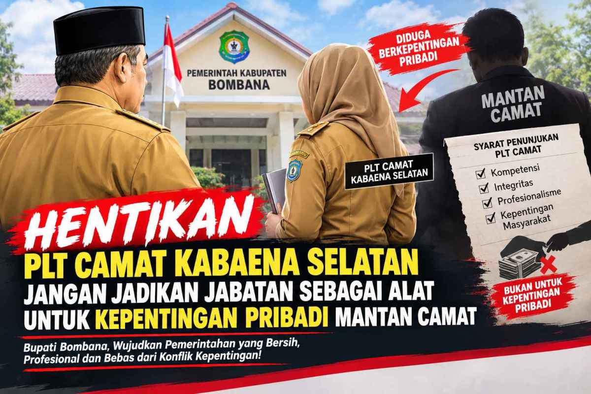 Penunjukan Plt Camat Kabaena Selatan Diduga Sarat Kepentingan Pribadi