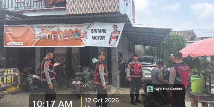 Cegah Gangguan Kamtibmas, Sat Samapta Polres Bombana Intensifkan Patroli di Rumbia Tengah