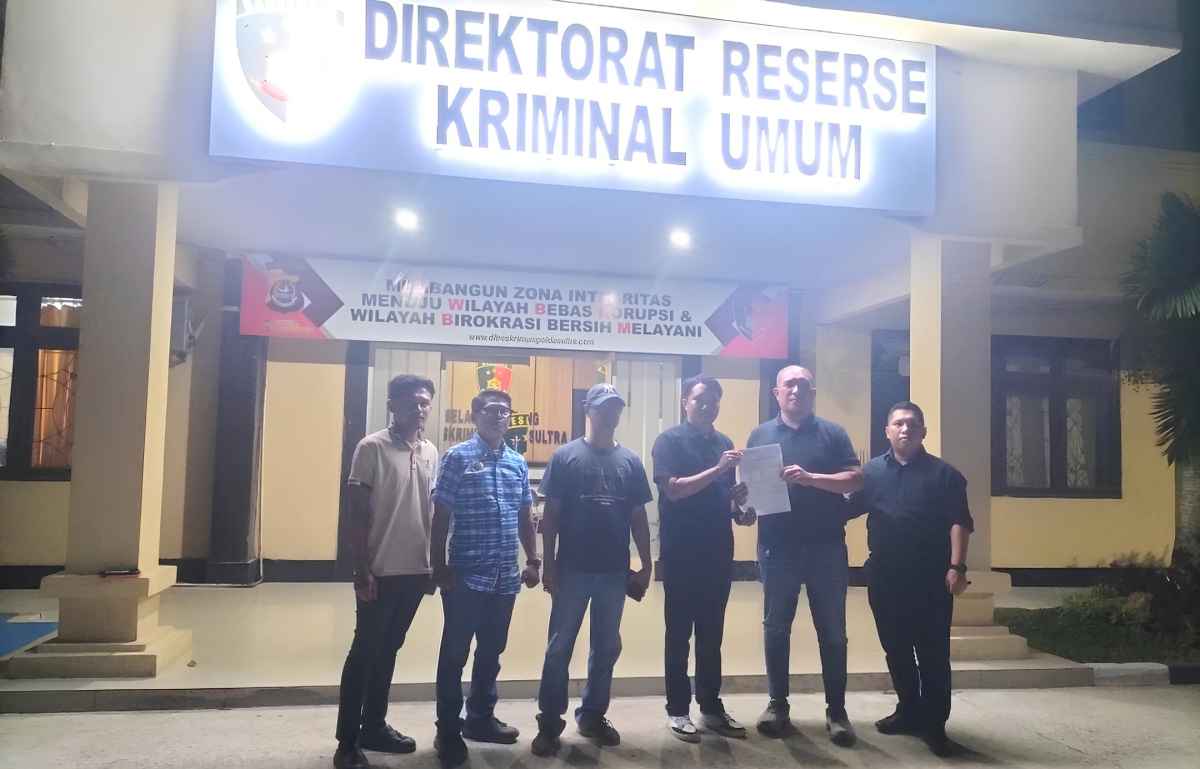 Mantan Ketua Organisasi Sayap Partai Gerindra di Laporkan di Polda Sultra